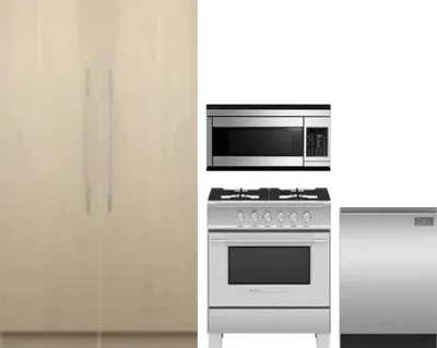 5 Piece Package Includes Refrigerator, Freezer, Range, Microwave And Dishwasher